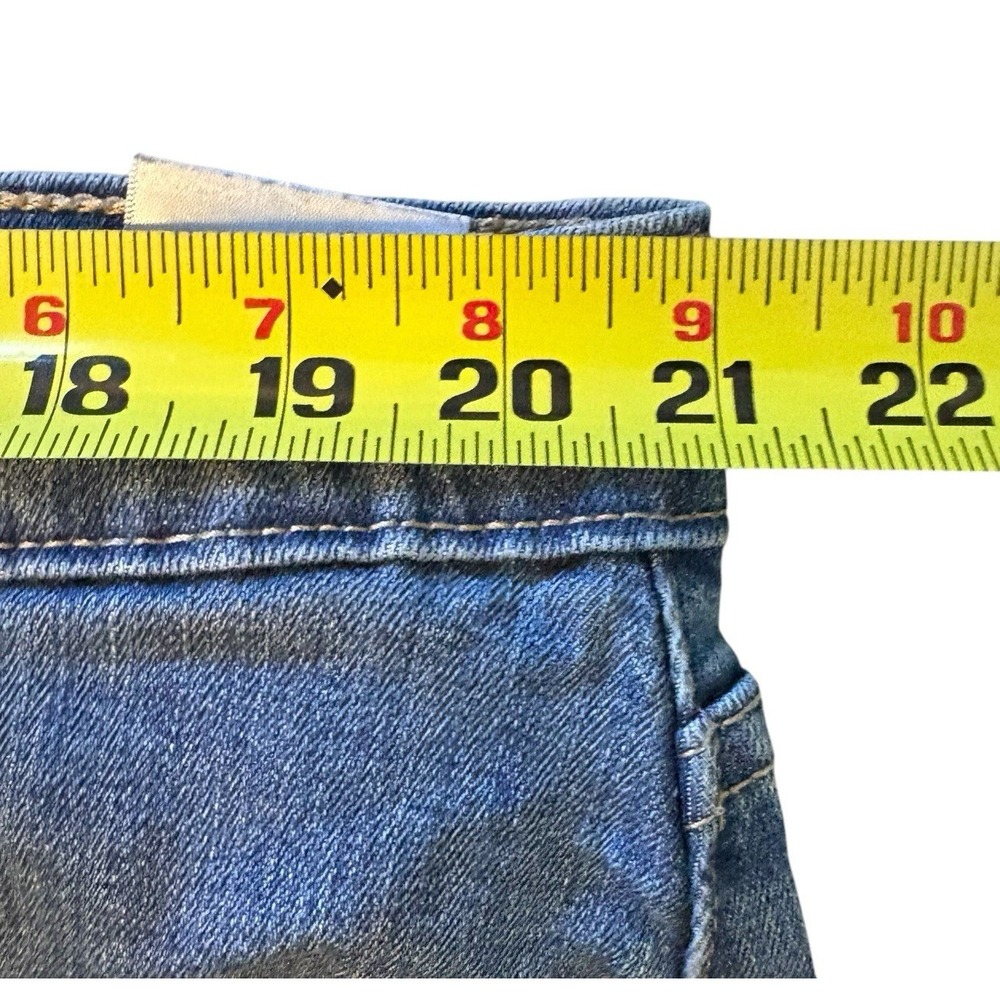 Levi Denim Jean Skirt 22W Women Stretch Blue Waist 42 in Length 21 in Front Slit - Picture 5 of 9